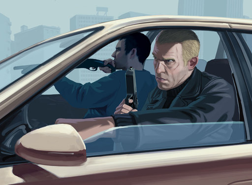 Grand Theft Auto IV - Подборка качественного фанарта по играм серии GTA